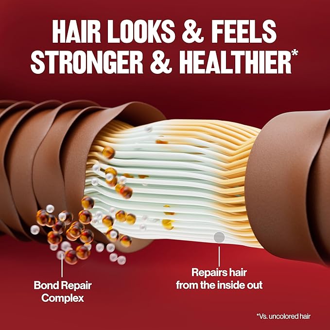 Revlon ColorSilk with Bond Repair Complex, Auburn Permanent Hair Color, 100% Gray Coverage, Ammonia Free Hair Dye, Vegan Keratin, 42 Medium Auburn (Pack of 3)
