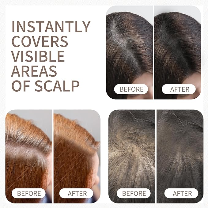 Maycheer Hairline Powder for Women - Hair Rich Shading Powder, 30 Colors Magic Root Cover Up (Rock Ash 23)