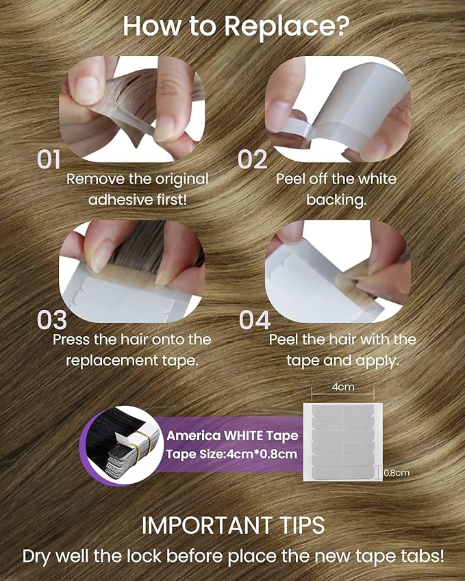 LaaVoo Tape in Hair Extensions Light Brown to Golden Brown Hair Extensions Tape in Real Human Hair Tape on Hair Extension Ombre Silky Straight Hair 12inch 20pcs 50g