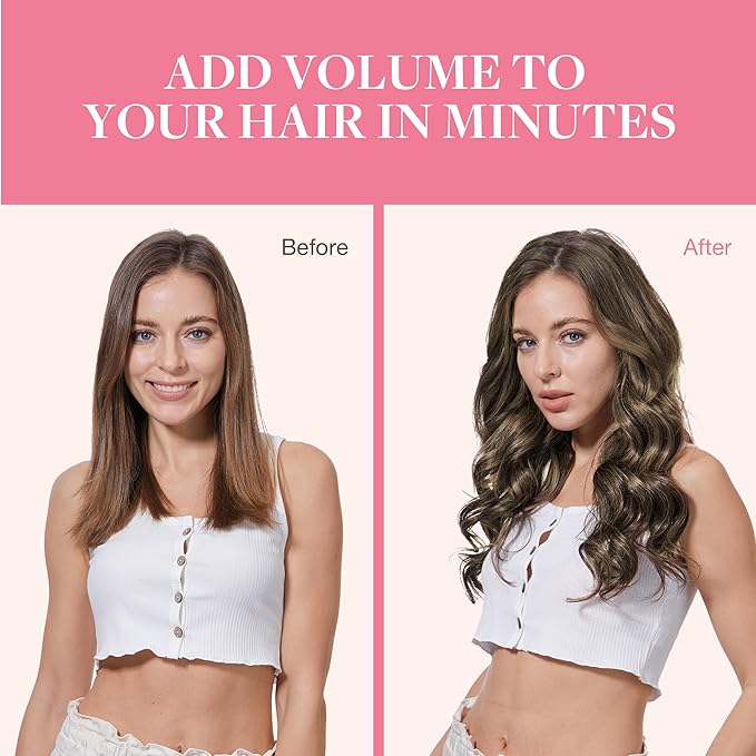 GOO GOO Clip in Hair Extensions Real Human Hair, Remy Human Hair Extensions Clip ins for Women, Natural Human Hair, 22 Inch 140g 7Pcs, 4/26/4 Balayage Chocolate Brown to Honey Blonde
