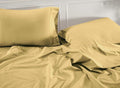 Lane Linen 100% Organic Cotton King Size Pillow Cases Set of 2 - 20"x36" - Certified Organic Cotton - Yellow - Cocoon