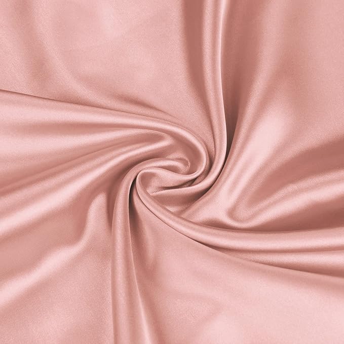 BEDELITE Satin Body Pillow Cover, Super Soft and Cooling Body Pillow Pillowcase for Hair and Skin, Breathable Silky Full Long Pillowcase Cover(20"x54", Rose Pink)