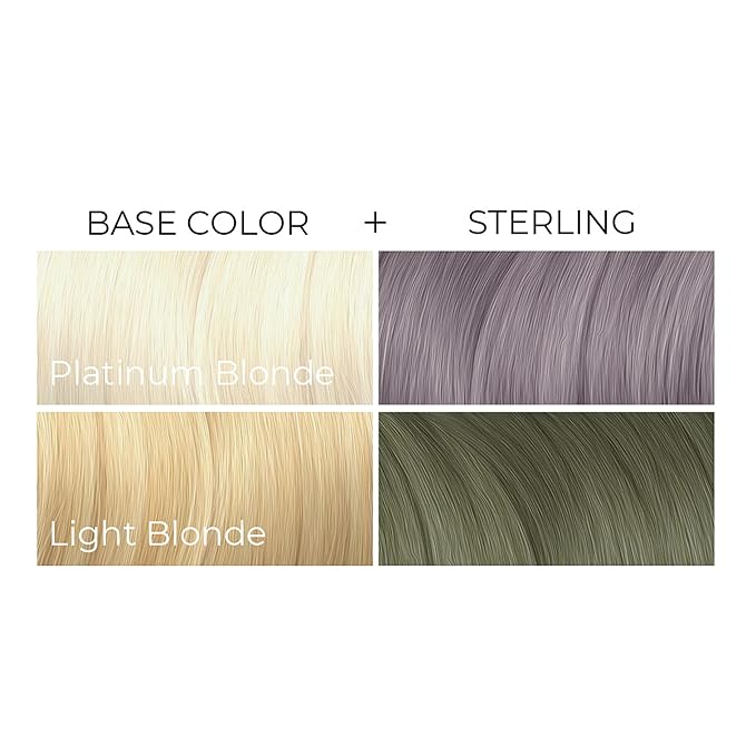 Arctic Fox Semi-Permanent Hair Dye, Vegan & Cruelty-Free, Pastel Silver Color, Conditioning Formula, Ammonia & Peroxide Free, For All Hair Types, Sterling, 4 Fl Oz (Pack of 2)