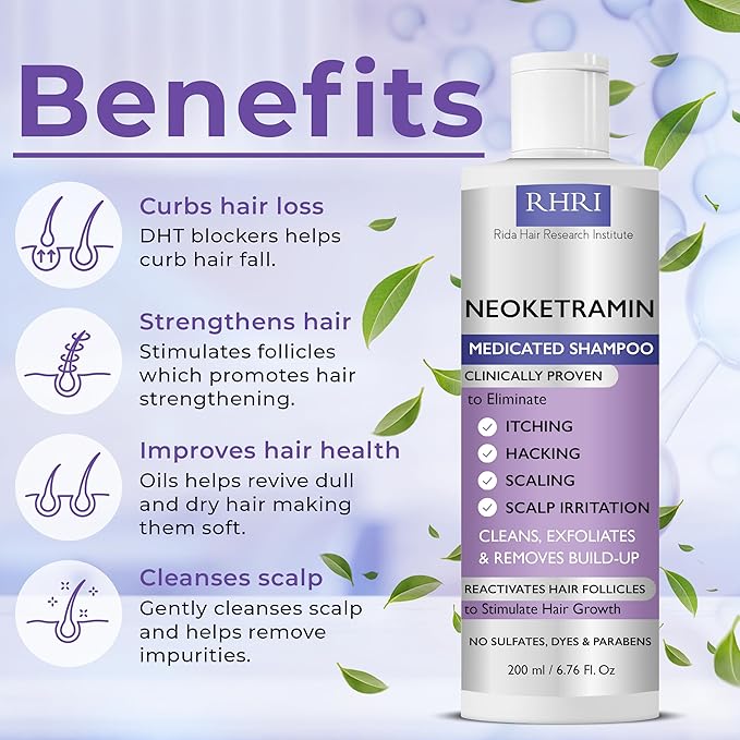 Anti Fungal Shampoo for Men & Women | Anti Dandruff, Medicated, Folliculitis Shampoo for Dry Scalp, Psoriasis, Ringworm | for Itchy, Flaky & Irritated Scalp | No Paraben & Sulphate