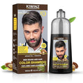 Dark Brown Hair Color Shampoo for Men – 5 in 1 Hair Dye Shampoo for Grey Hair - Instant Hair Dye with 100% Color Accuracy with Natural Ingredients - Ammonia Free - 500ml