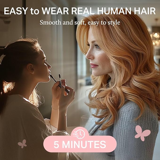 DOORES Clip in Hair Extensions Set 14 Inch 130g, 6pcs Invisi Edge Clip ins and 3pcs Classic Seamless Clip ins, Injected Virgin Real Human Hair Extensions Natural Invisible Straight, #60A