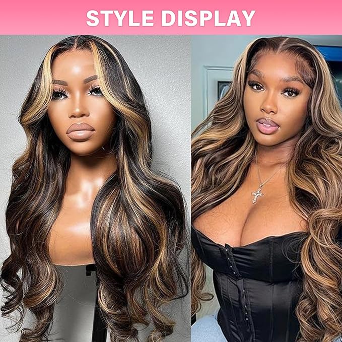 WOWANGEL 13x6 HD Lace Front Wigs Human Hair Body Wave Pre Plucked SKINLIKE 0.1mm Extremely Thin Real HD Lace Front Wigs 180% Density Glueless Human Hair Wigs for Women 30 Inch