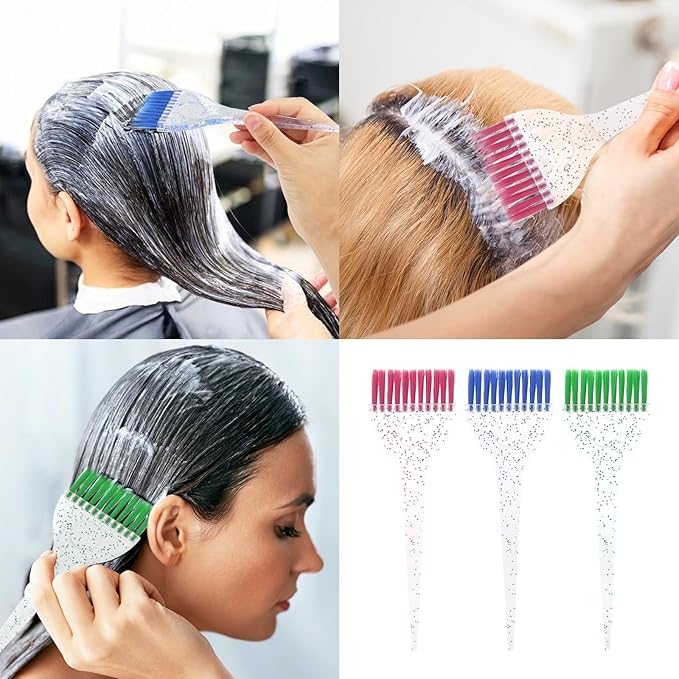 Hair Dye Brushes Color Tint Applicator Hair Coloring Dyeing Brush Kit for Solon 6 Pack