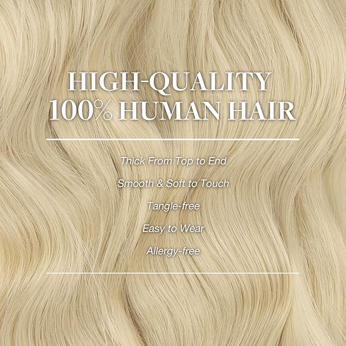 GOO GOO Clip in Hair Extensions Real Human Hair, Remy Human Hair Extensions Clip ins for Women, Natural Human Hair, 16inch 120g 7Pcs, #R7/60F