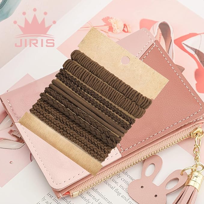 JIIRS 10PCS Boho Hair Ties,Elastic Bracelets,Elastic Hair Ties, Hair Bands For Ponytails,Ponytail Holder for Thick or Thin Hair,Boho Hair Bracelets No-Damage For Daily Life, Sport, Working(Set2)