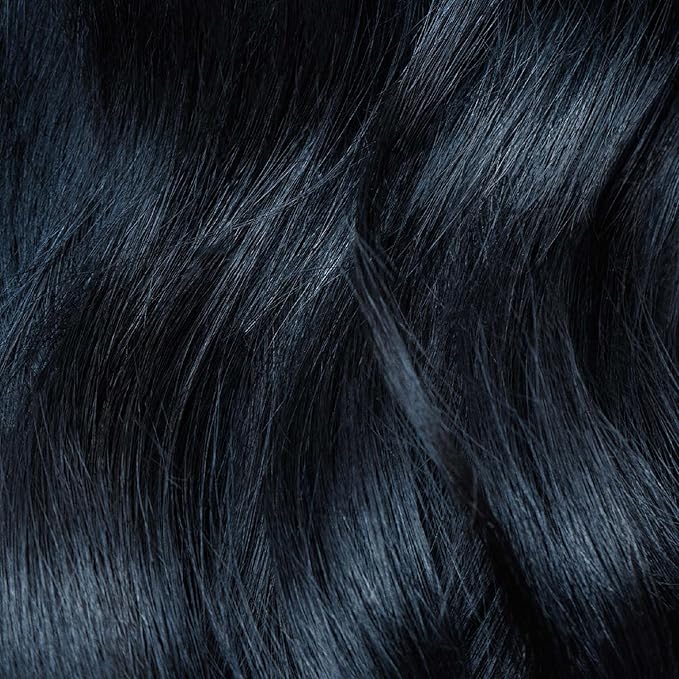 IGK Permanent Hair Dye Color Kit Set of Two | 1B Moon Dance - Darkest Blue Black | 100% Gray Color Coverage + Strengthen + Shine | Ammonia Free