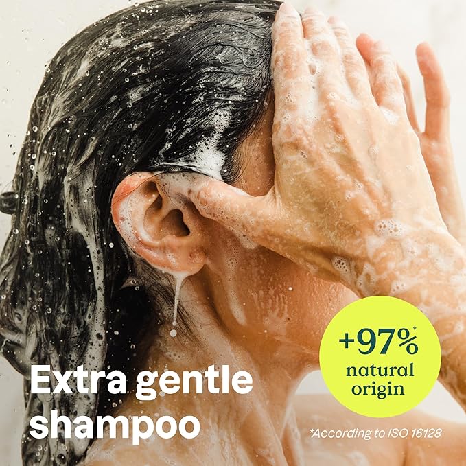 ATTITUDE Extra Gentle Hair Shampoo, EWG Verified, Soothes Dry Scalp, Naturally Derived Ingredients, Vegan and Plant Based, Unscented, 32 Fl Oz