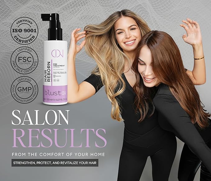 Hair Reborn Spray – Professional Daily Treatment for Damaged & Color-Treated Hair – Strengthening, Hydrating & Protective Vegan-Friendly Leave-In Spray – 100 ml / 5.07 oz