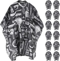 Barber Cape - 12pcs Waterproof Hair Cutting Cape with Snap Closure