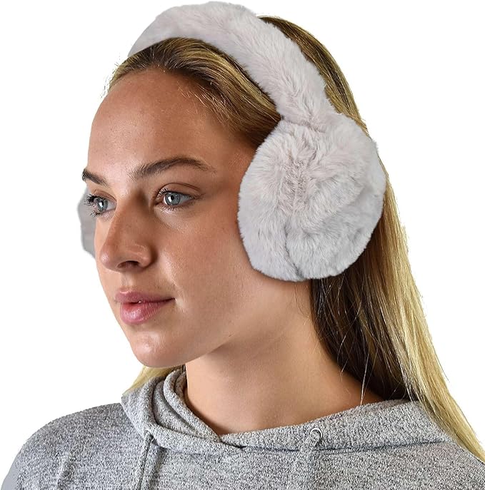 C.C Soft Winter Warm Adjustable Headband Ear Warmer Earmuffs