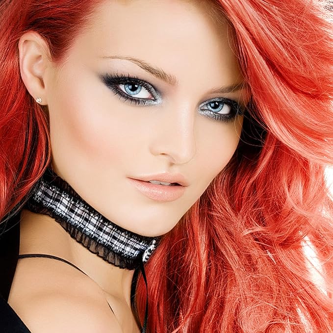 Temporary Hair Color Wax, Natural Washable Kids Women Temporary Red Hair Spray, Hair Wax Color Spray 4.23 Ounces,Hair Wax Dye Pomades Clays for Christmas Parties, Role Playing, Cosplay, Halloween(Red)