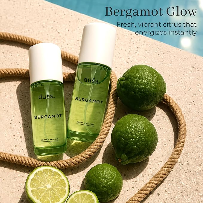 DUSA Bergamot Hair Perfume & Body Mist for Women – Long Lasting Body and Hair Mist, Vacation Spray & Perfume para el Cabello de Mujer with Nourishing Oil, 100 ml