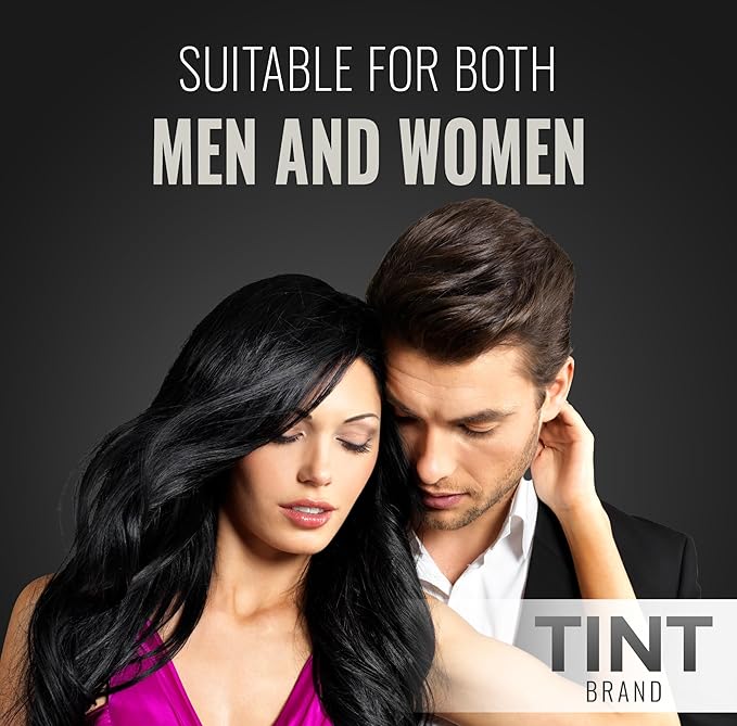 TINT Root Cover Up Black Hair Powder for Women & Men, Gray Cover Up, Root Touch Up Hair Color Powder