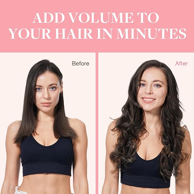 GOO GOO Clip in Hair Extensions Real Human Hair, Remy Human Hair Extensions Clip ins for Women, Natural Human Hair, 18inch 180g 7Pcs, #2 Dark Brown