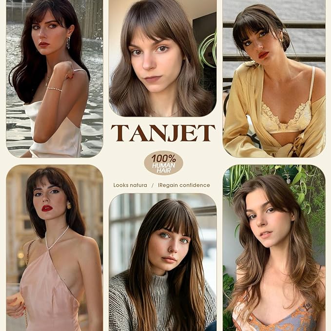 Hair Toppers for Women Real Human Hair -360°3D 10inch Topper with Bangs for Thinning Hair, Clip-in Bangs with Upgraded Silk Base, Perfect for Daily Wear(Dark Blonde#27)