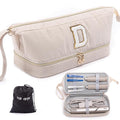 Initial Personalized Hair Dryer Case,Double-Layer Hair Tools Travel Carrying Case for Shark FlexStyle with Hair Dryer Bag- Hair Air Wrap Dryer Case Flat Curling Iron Travel Organizer Gift