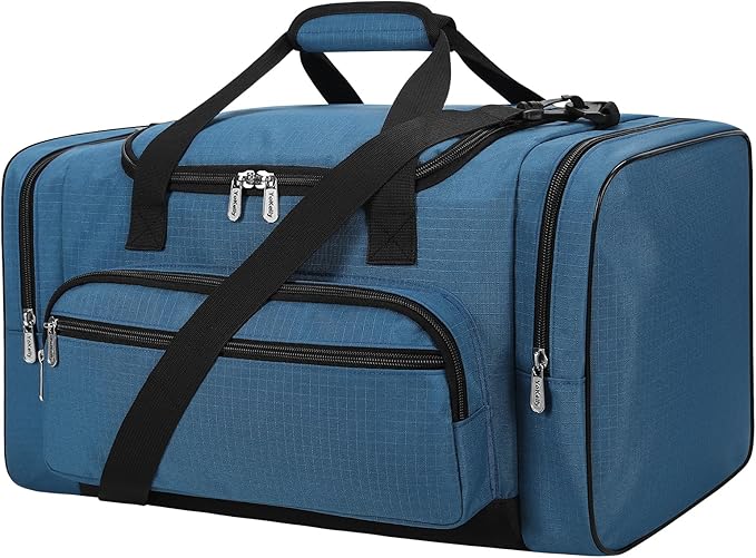 Gym Bag 22 inch Sport Duffle Bag for Men - 55L Weekender Duffel Bag for Travel 22“×12”×13“ - Royal Blue