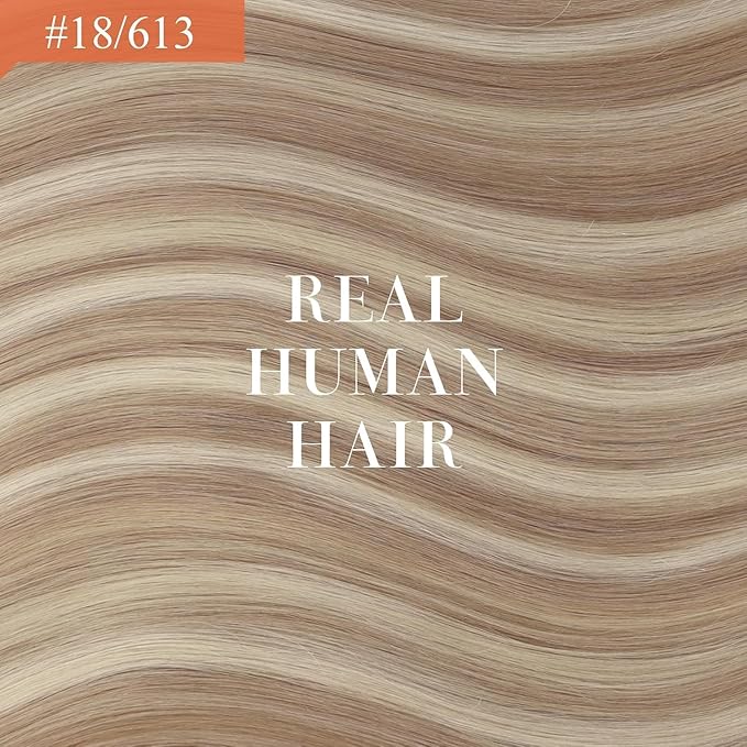 Ve Sunny Hair Extensions Ponytail Real Human Hair Wrap Around Clip in Ponytail Hair Extensions Straight Extensions Human Hair for Women Blonde Highlights for Women Warm Color 18inch 80G