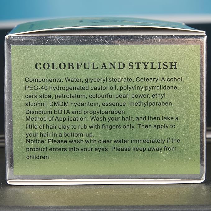 Temporary Hair Color Wax, 4.23 Ounces Blonde Gold Hair Spray, Hair Color Spray, Natural Washable Hair Wax Color,Kids Temporary Hair Dye Clays for Christmas Parties,Role Playing,Cosplay,Halloween(Gold)