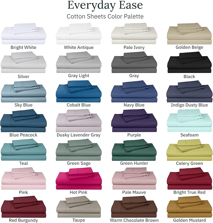 California Design Den King Size Pillowcase Set - 400 Thread Count, 100% Cotton Sateen, Set of 2 Pillow Covers, Soft and Breathable - Bright White