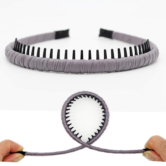 Comfy headbands for women fashion short hair band teeth hair headband comb Hair Hoop Hairbands Non-slip Hair Accessories for Womens/Girl Not easy to break(4 color)