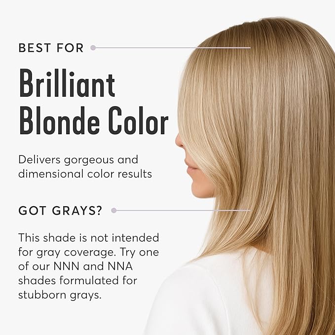 Madison Reed Radiant Hair Color Kit - 10NGV Light Golden Blonde (Amalfi Blonde), Dimensional Gray Hair Blending Permanent Hair Dye, PPD-Free & Ammonia-Free, 2 Pack