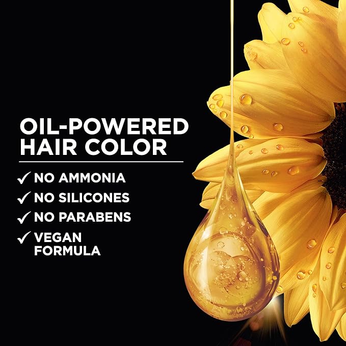 Garnier Hair Color Olia Ammonia-Free Brilliant Color Oil-Rich Permanent Hair Dye, 2.11 Platinum Black, 1 Count (Packaging May Vary)