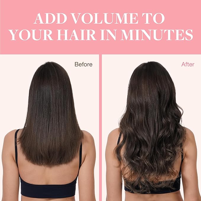 GOO GOO Clip in Hair Extensions Real Human Hair, Remy Human Hair Extensions Clip ins for Women, Natural Human Hair, 14inch 120g 7Pcs, 2 Dark Brown