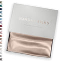 SUNDAYSILKS™ Premium Silk Pillow Cases | 100% Mulberry Silk Pillowcase with Zipper, All Sides Real 22 Momme Grade 6A Silk, Standard Queen, King Size [Nude Champagne]