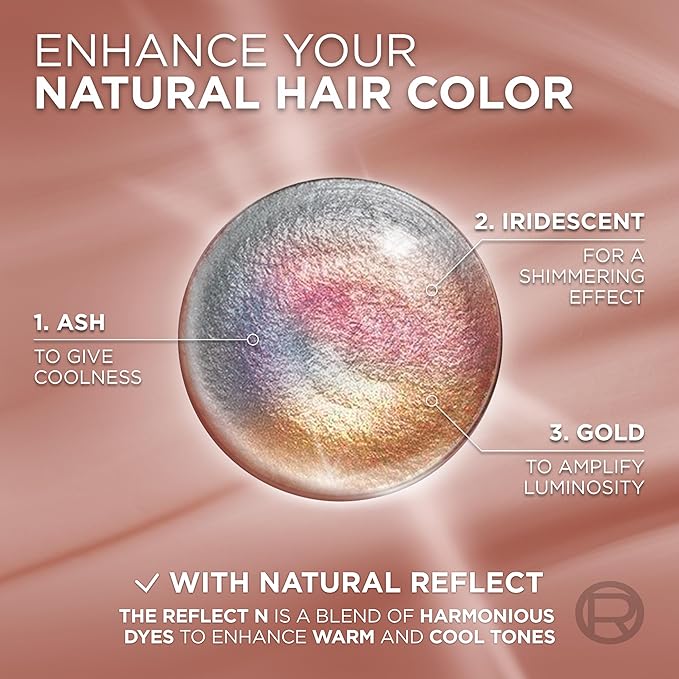 L’Oreal Paris Excellence Universal Nudes Permanent Hair Color, Ammonia Free Hair Dye for Gray Hair Coverage, 6N Natural Light Brown, 1 Hair Dye Kit
