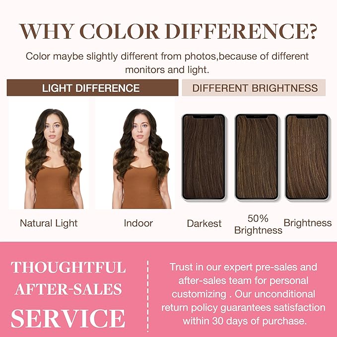 GOO GOO Clip in Hair Extensions Real Human Hair, Remy Human Hair Extensions Clip ins for Women, Natural Human Hair, 22inch 200g 9Pcs, #4A Chocolate Brown