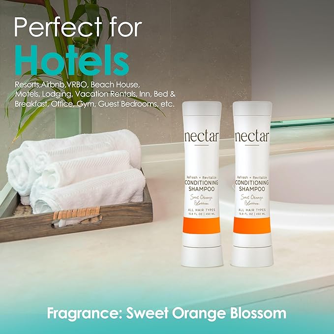 World Amenities - Nectar Squeeze Cartridge 2 in 1 Conditioning Shampoo - Shampoo Conditioner in a Squeeze Bottle