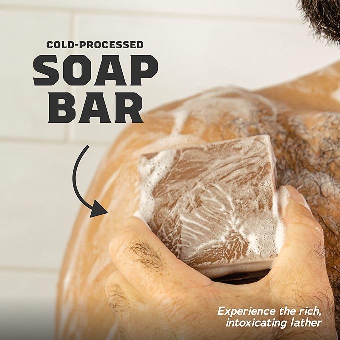 Dr. Squatch Natural Bar Soap for Men - Cold Process Soap with No Harsh Chemicals - Pine Tar, Wood Barrel Bourbon, Birchwood Breeze, Spearmint Basil & Eucalyptus Greek Yogurt (5 oz, 5-Pack)