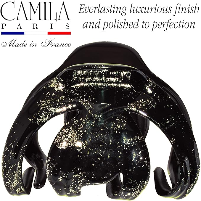 Camila Paris CP3871 French Octopus Hair Clip for Women with Long, Curly Hair - Strong Hold, No Slip Grip Styling Claw Clip, Made in France