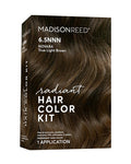 Madison Reed Radiant Hair Color Kit - 6.5NNN Medium Brown with Warm Golden Undertones (Novara Light Brown), 100% Gray Hair Coverage | PPD-Free & Ammonia-Free, 1 Pack