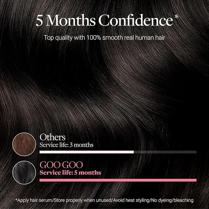 GOO GOO Genius Tape in Hair Extensions, Hand Tied Tape Weft, 2 Dark Brown, 16inch 50g 20pcs, Remy Human Hair, Seamless Invisible Tape, Natural Blend, Lightweight