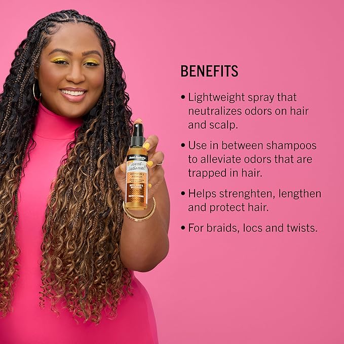 Aunt Jackie's Braid + Twist Collection Scratch Free Zone & Scent-Sational – With Witch Hazel, Biotin, and Honey – 4 fl oz (2 Products)