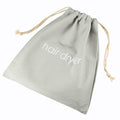 Hair Dryer Bags Drawstring Bag Container Hairdryer Bag for travel bathroom (Light Grey)