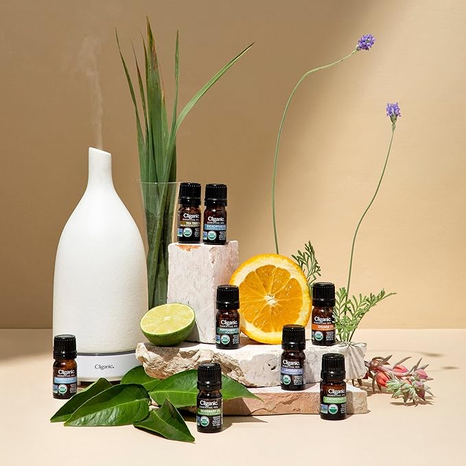 Cliganic Organic Lemon Tea Tree Essential Oil, 100% Pure Natural for Aromatherapy | Non-GMO Verified
