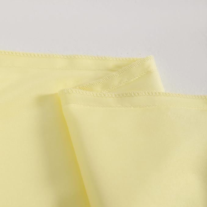 NTBAY 2 Pack Satin King Pillowcases for Hair and Skin, Luxurious and Silky Pillow Cases with Envelope Closure, 20x40 Inches, Light Yellow