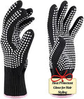 Heat‑Resistant Gloves–Silicone‑Grip Protection for Hair Styling, Curling & Flat Iron, Heat Press, Sublimation–Universal Fit