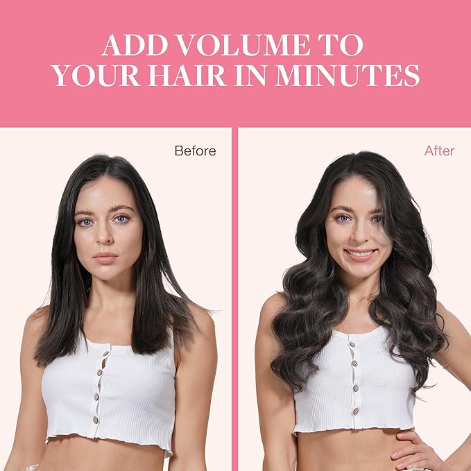 GOO GOO Clip in Hair Extensions Real Human Hair, Remy Human Hair Extensions Clip ins for Women, Natural Human Hair, 22inch 150g 9Pcs, 2 Dark Brown