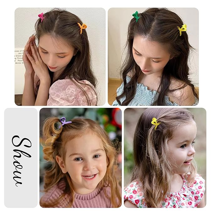 Mini Hair Claw Clips for Girls and Women Small Hair Clips Colorful Cute Butterfly Clips Hair Accessories 10 Pcs
