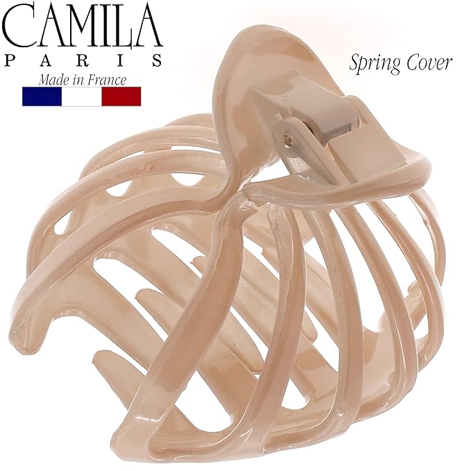 Camila Paris CP3051 2PK French Octopus Hair Clip for Women for Thick Volume Hair, Girls Hair Claw Clips Jaw Fashion Durable Styling Hair Accessories for Women, Strong Hold No Slip Grip, Made in France