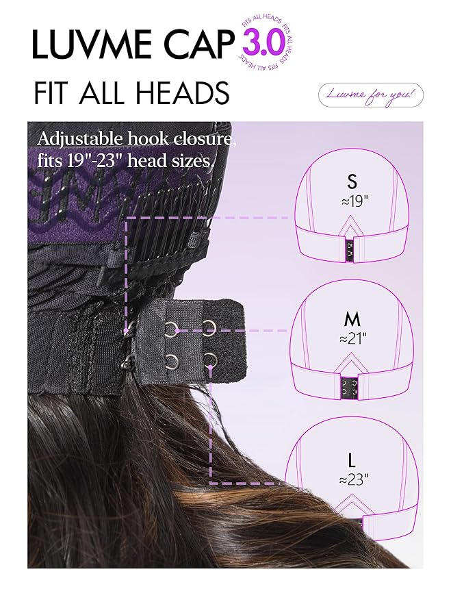LUVME HAIR 100% Human Hair Wigs Loose Wave Glueless Lace Front 14 Inches, Pre Cut Plucked Hd Lace Short Wig Ready To Go Highlight Color Straight Bleached Knots Side Part Wigs